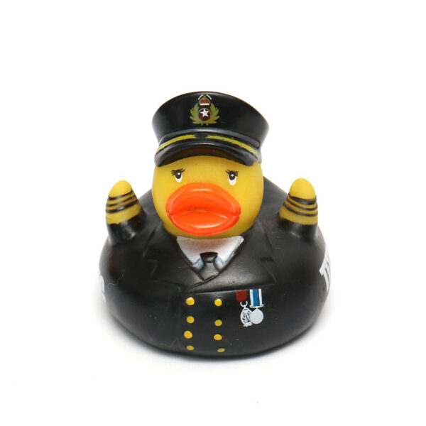 PVC Vinyl Police Duck Shaped Bath Toys