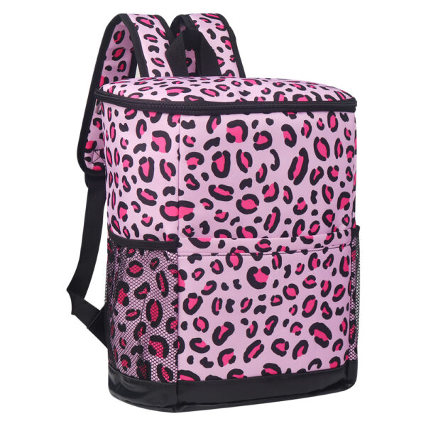 Large Capacity Leopard-print Duffel Bag Portable Cooler Bag