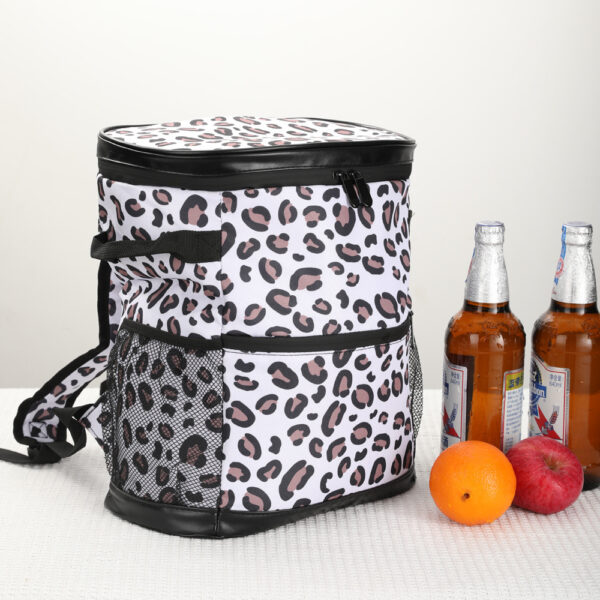 Large Capacity Leopard-print Duffel Bag Portable Cooler Bag