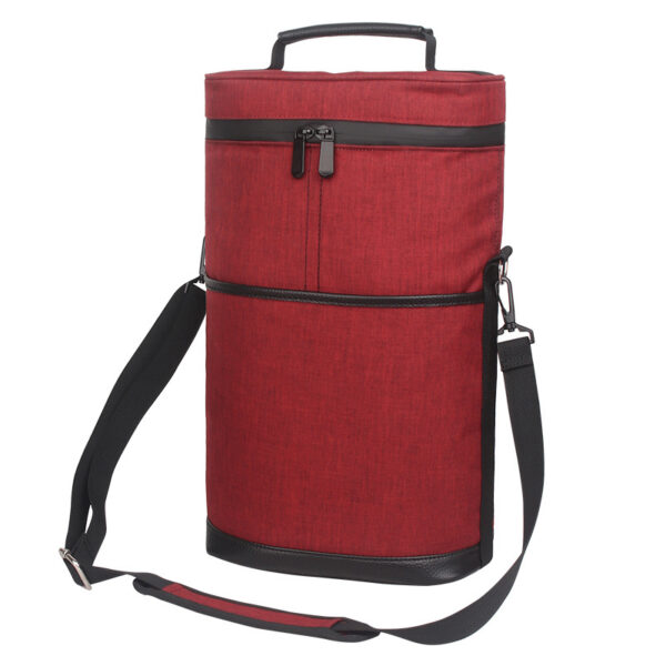 Wine Bottle Travel Cooler 2-Bottle Insulated Tote Bag