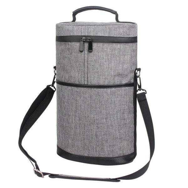 Wine Bottle Travel Cooler 2-Bottle Insulated Tote Bag