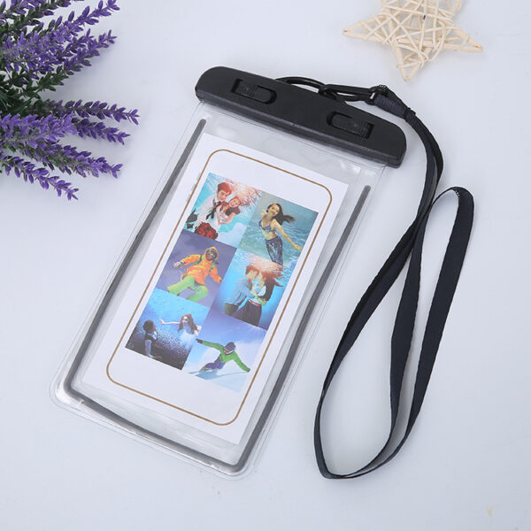 Custom Fluorescent Clear PVC Cell Phone Pouch