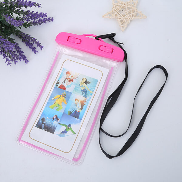 Custom Fluorescent Clear PVC Cell Phone Pouch