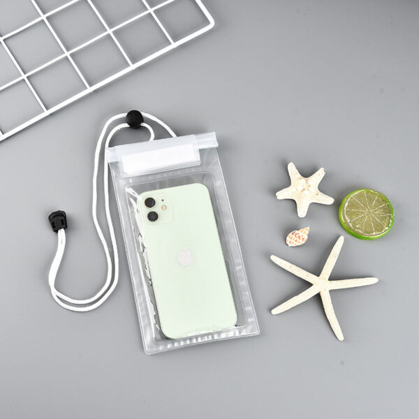 Clear PVC Cell Phone Pouch with Lanyard