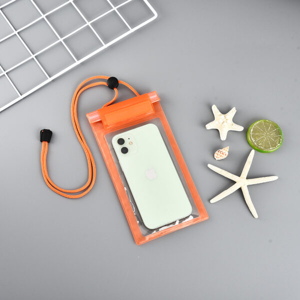 Clear PVC Cell Phone Pouch with Lanyard