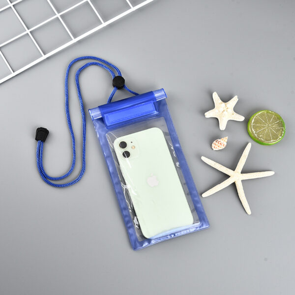 Clear PVC Cell Phone Pouch with Lanyard