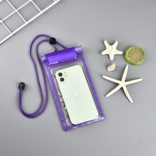 Clear PVC Cell Phone Pouch with Lanyard