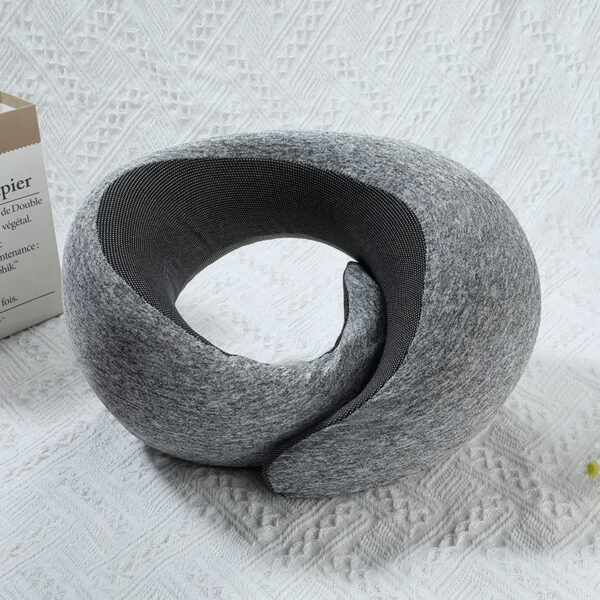 Adjustable Memory Foam Travel Pillow with Storage Pouch