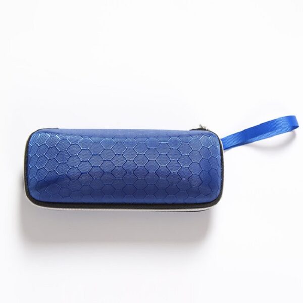 Honeycomb Surface Zipper Sunglasses Case - Image 3