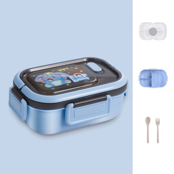 Double Layer Microwaveable Compartments Lunch Box