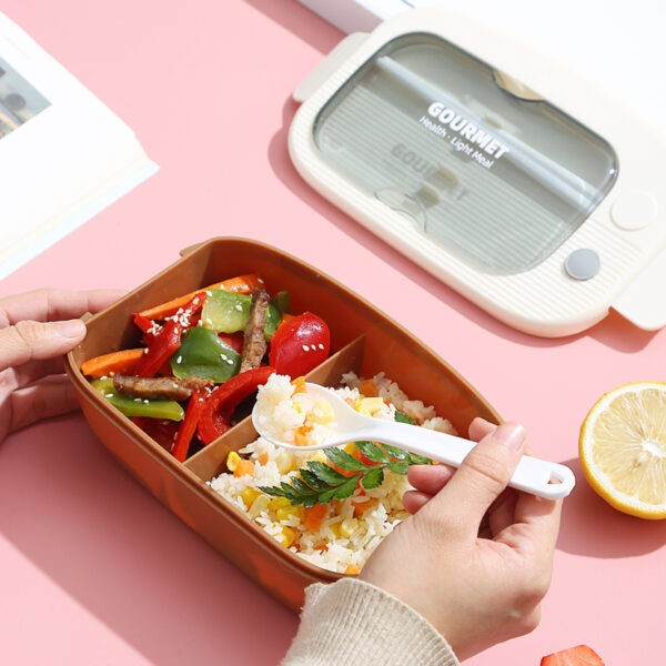 Simple Compartment Micorwaveable Lunch Box