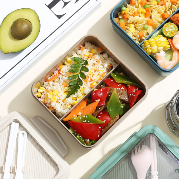 Simple Compartments Microwaveable Lunch Box