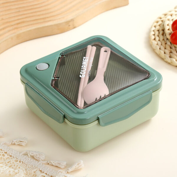 Simple Compartments Microwaveable Lunch Box