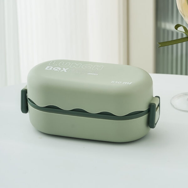 Microwaveable Creative Double Layer Compartments Lunch Box