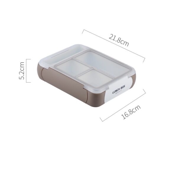 Custom Compartment Plastic Lunch Box