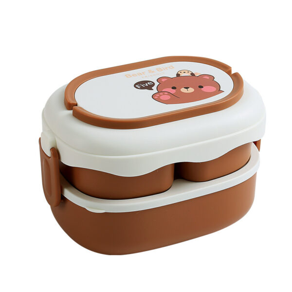 Double Layer Plastic Microwaveable Lunch Box