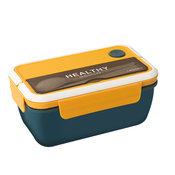 Portable Microwaveable Creative Compartments Handling Lunch Box