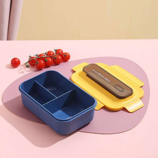 Simple Microwaveable Three Compartments Lunch Box