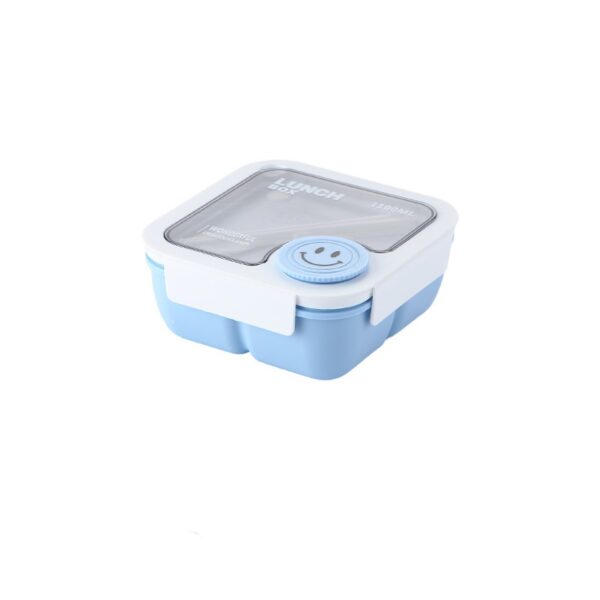 Square Smiling Pattern Compartment Lunch Box