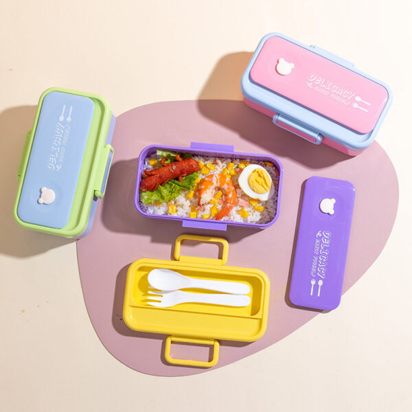 Customized Double Layer Micorwaveable Lunch Box with LOGO