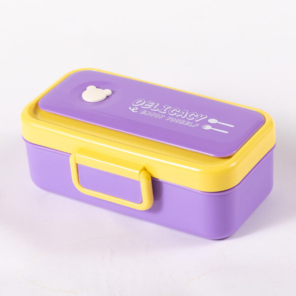 Customized Double Layer Micorwaveable Lunch Box with LOGO