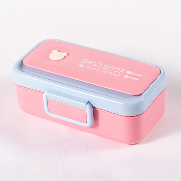 Customized Double Layer Micorwaveable Lunch Box with LOGO