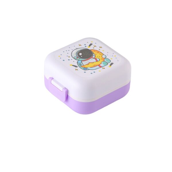 Handling Cartoon Compartments Microwaveable Lunch Box