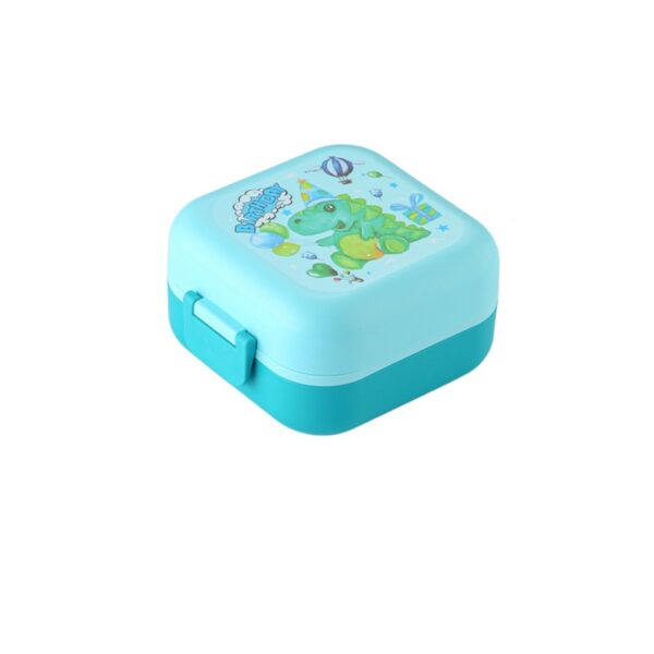 Handling Cartoon Compartments Microwaveable Lunch Box