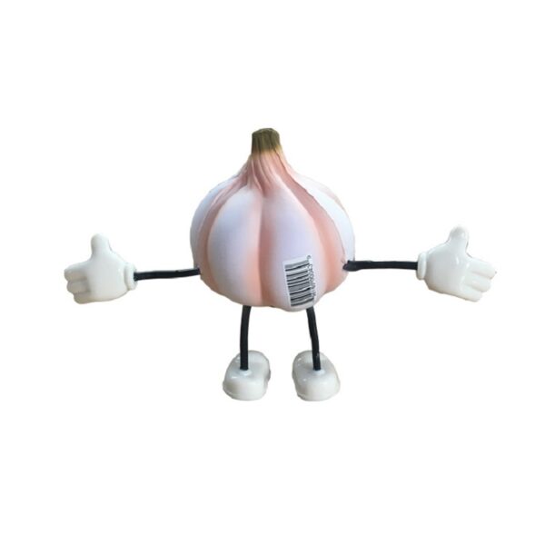 Squishy Bendy Garlic Stress Reliever Figure