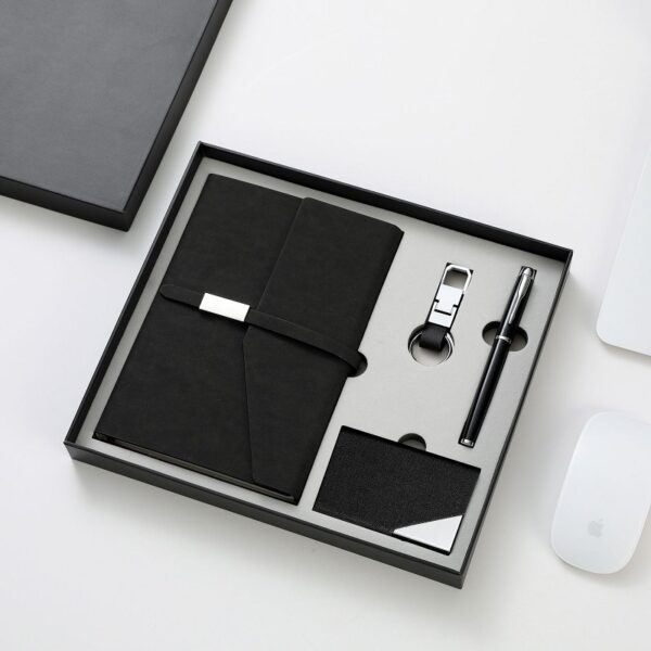 Business Gift Set 4-in-1 (Notebook/Business Card Holder/Keychain/Pen)