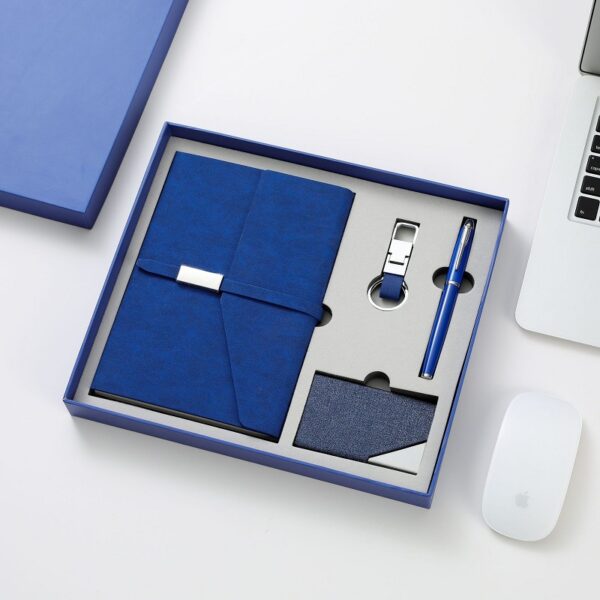 Business Gift Set 4-in-1 (Notebook/Business Card Holder/Keychain/Pen) - Image 4