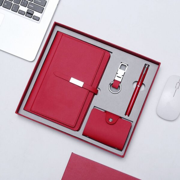 Promotional Gift Set 4-in-1 (Notebook/Business Card Holder/Keychain/Pen) - Image 2