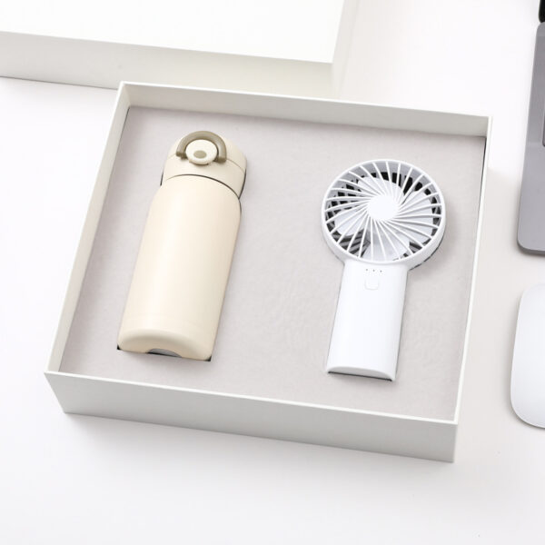 Promotional Gift Set-Thermos Bottle & Fan - Image 2