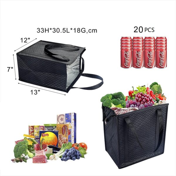 Insulated Non-Woven Tote Bag with Logo Printing 6.9-Liter - Image 2