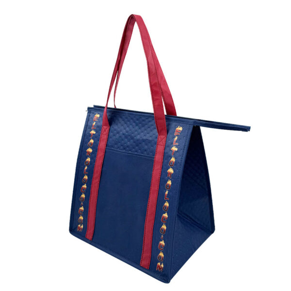 Customizable Dotted Non-Woven Fabric Insulated Tote - Image 2