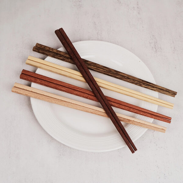 Solid Wooden Chopsticks Engraved Logo - Image 2