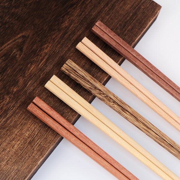 Solid Wooden Chopsticks Engraved Logo - Image 3