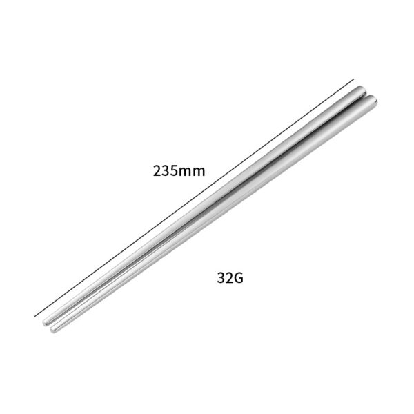 Non-slip Stainless Steel Chopsticks for Home Use - Image 3