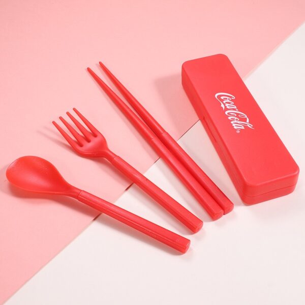 Plastic Knife, Spoon & Chopsticks Set - Image 3