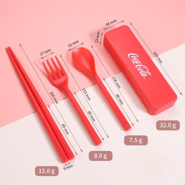 Plastic Knife, Spoon & Chopsticks Set