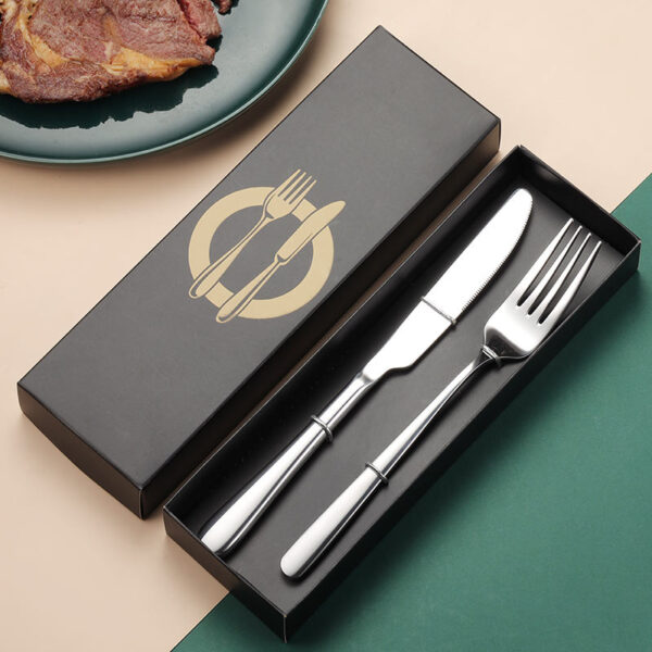 Stainless Steel Knife & Fork Gift Set