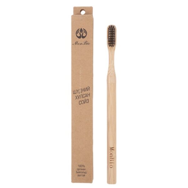 Biodegradable Bamboo Handle Toothbrush - Image 3