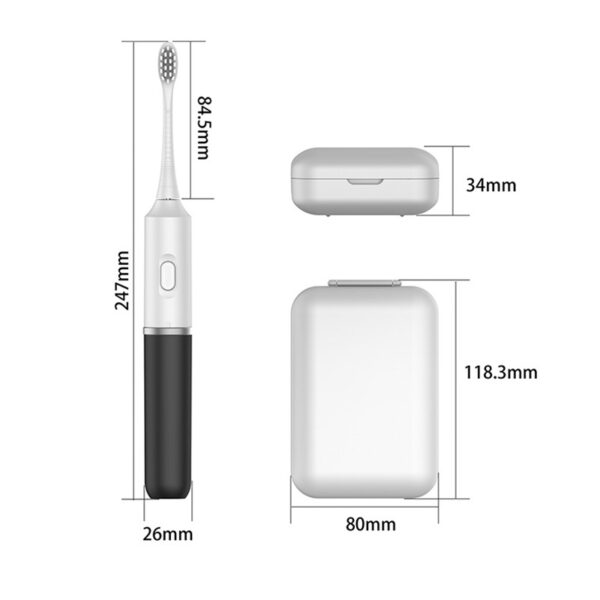 Vibrating Soft Bristle Portable Electric Toothbrush - Image 2