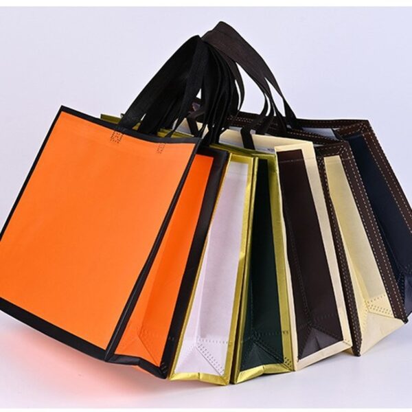 Border Lamination Nonwoven Shopping Bag - Image 2