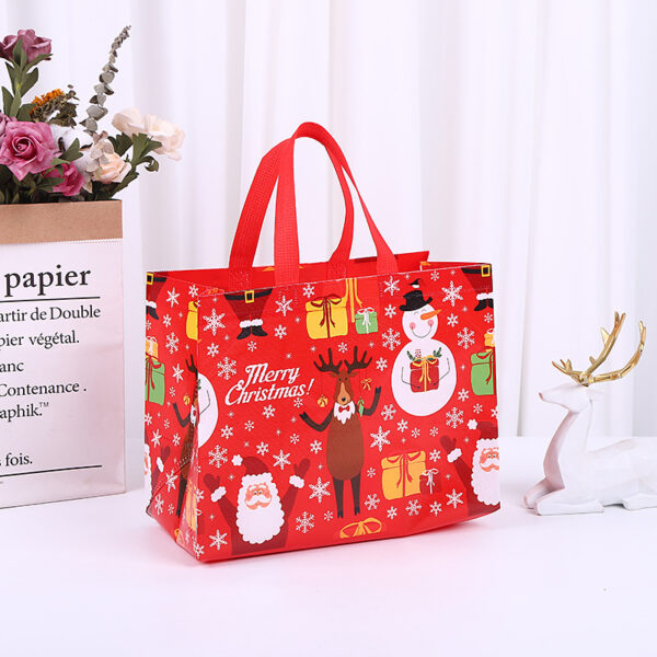 Christmas Hot Press Shopping Bag with Logo Printing