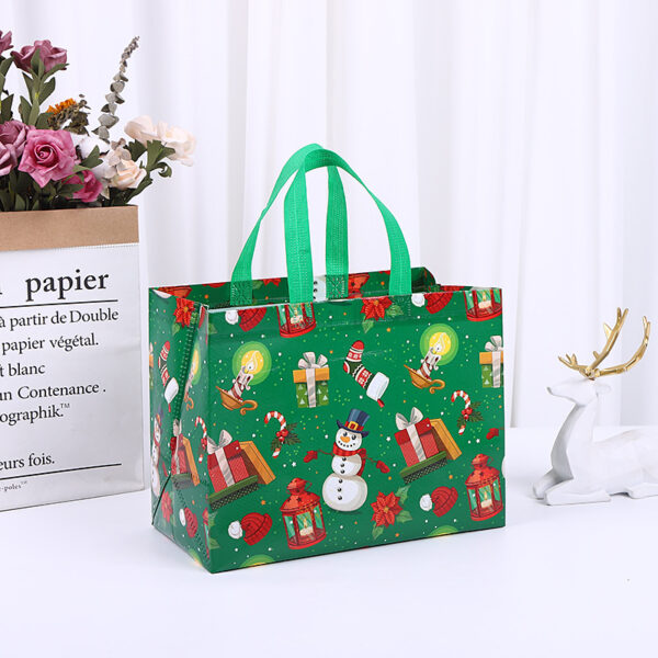 Christmas Hot Press Shopping Bag with Logo Printing - Image 2