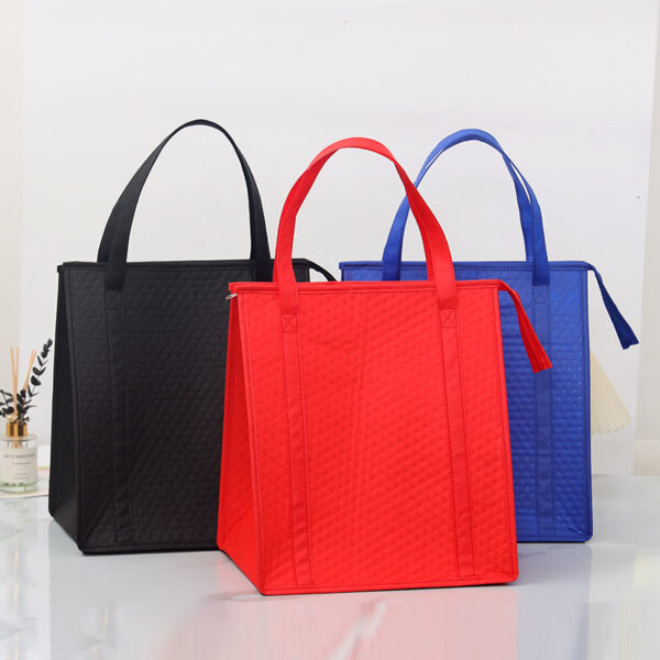 Non-woven Embossed Insulated Bag with Zipper