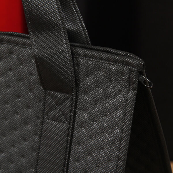 Dot Embossed Zipper Non-Woven Insulation Bag - Image 3