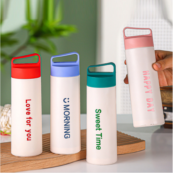 Double Insulated Portable Glass Water Bottle 13OZ - Image 2