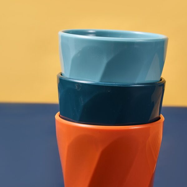 Threaded Drop-proof PP Mouthwash Mug 11OZ - Image 4